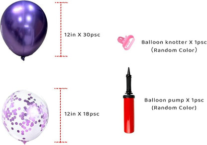 6pcs Purple Balloon Stands Kit Table Centerpiece Table Decorations - Image 4
