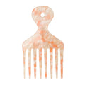 VOCOSTE Hair Picks for Curly Hair, Gentle Detangling Wide Tooth Comb, Afro Pick, Hair Pick Comb, Hangable Hair Styling Tool for Hair Care, Orange