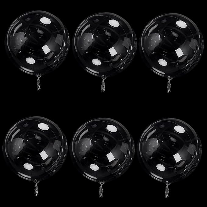 25 Pcs 11 Inch Bobo Balloons Transparent Baby Shower Girl Birthday Party by FBQ