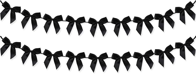 2pcs Bow Garland Banner, Ribbon Bow Party Decorations by Haptda