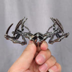 Large Realistic Black Metal Spider Claw Hair Clips - Strong Hold Nonslip Halloween Hair Accessories for Thick and Thin Hair