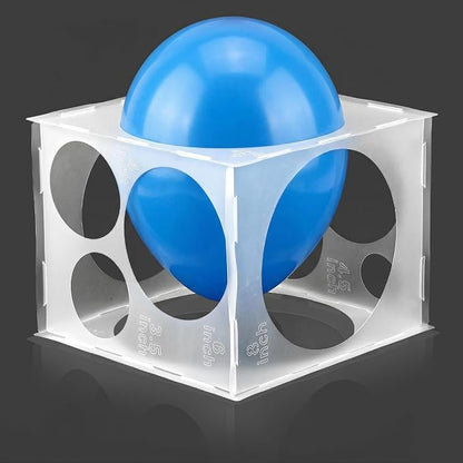 Xinjoduz 11 Holes Balloon Sizer Cube Box, 2-10 Inch Collapsibles Plastic by Xinjoduz