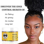 Edge Control Wax for Women Strong Hold Non-greasy, 4 OZ Edge Wax Styling Gel for Black Women Hair No Flaking, White Residue, Shine and Smooth, Long Lasting For All Hair Types (Pineapple Scent)