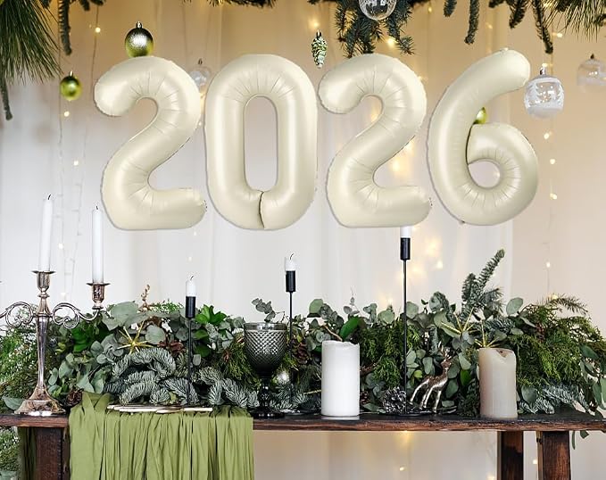 2026 Number Black Balloons 40Inch Balloon - Image 3