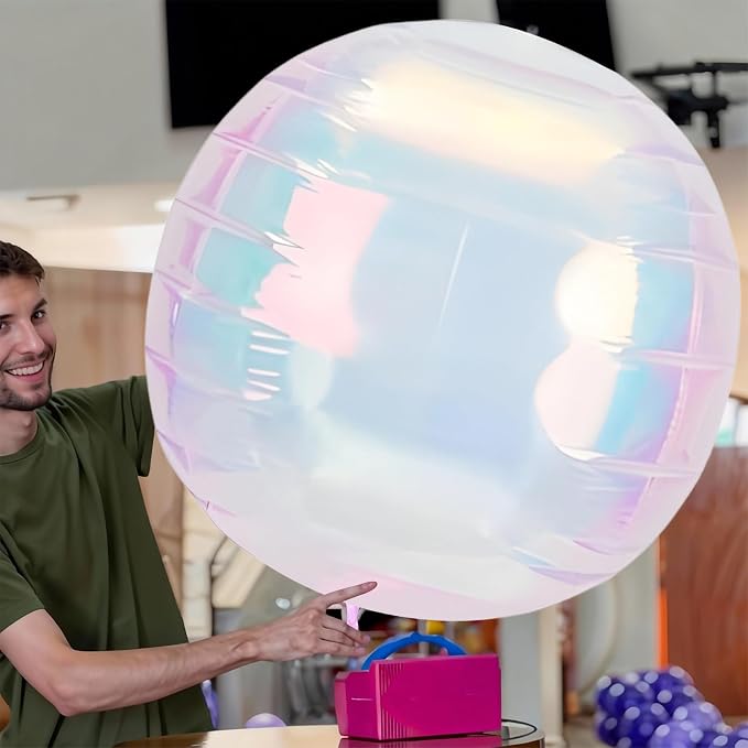 50 Inch Giant Iridescent Round Foil Balloons - Image 3