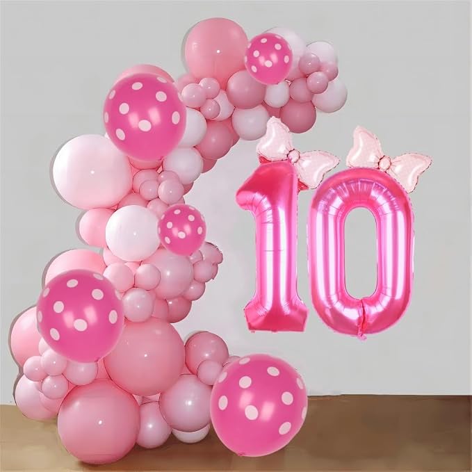 40 inch Pink Number 10 Balloon - Image 2