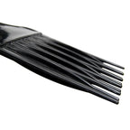 (3 Pack) 6" Plastic Afro Pick Lift Hair Comb Detangle Wig Braid Hair Man Styling Comb (Black_A)