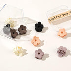 Ivyu Small Claw Hair Clips for Women Girls - 10 Pcs Mini Flower Hair Clips Tiny Claw Clips for Thin Hair Strong Hold Cute Jaw Clip Nonslip Hair Styling Accessories