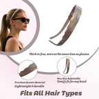 Headbands with Teeth Non-Slip Thin Acetate Hairbands for Women, Sunglasses Headband Design, 90s Retro Hair Barrettes, No Pressure & No Headache Hair Bands (Brown Marble)