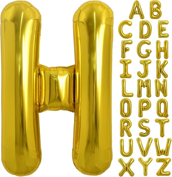 TONIFUL 40 Inch Large Gold Letter H Foil Balloons Alphabet Balloons | Giant by TONIFUL