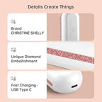 Hair Straightener Brush, Portable Cordless Straightening Brush for Travel, Negative Ion Hot Comb Hair Straightener with 9 Temps for Women, Anti-Scald Ceramic, Fast Charge