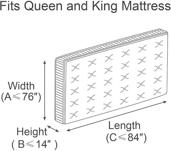 ComfortHome Mattress Bag for Moving and Storage, Queen and King Size, 2 Pack - Image 2