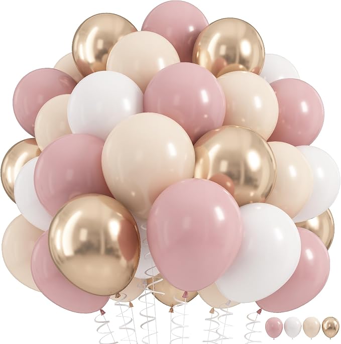 Dusty Pink Balloons by HILAVO