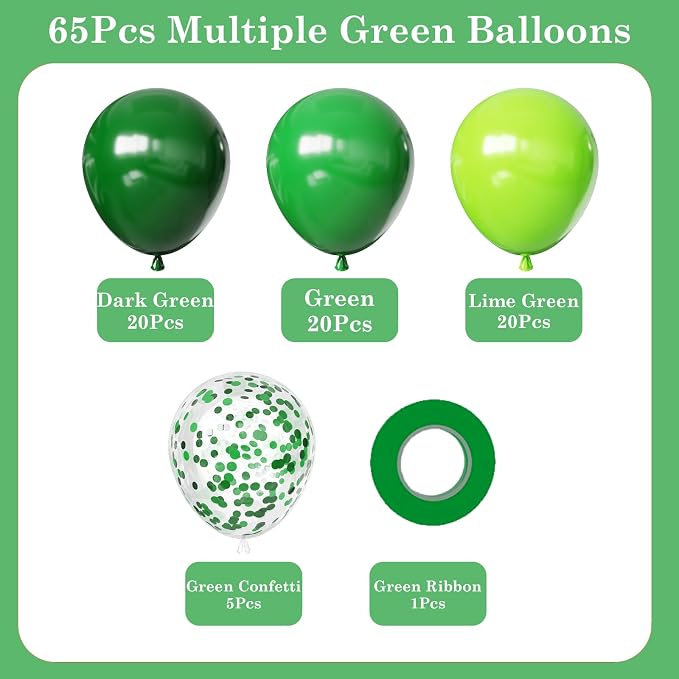 Green Balloons Set - Image 2