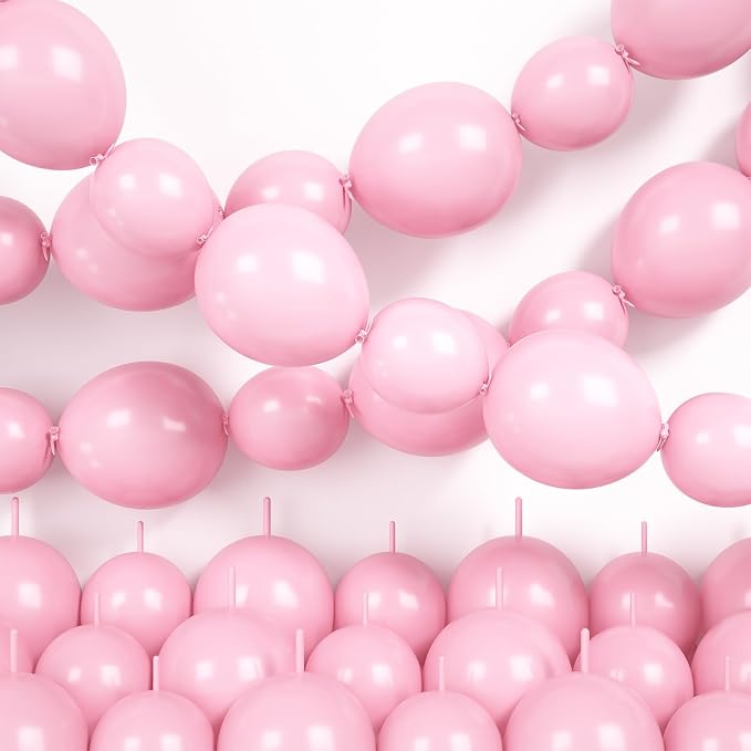 Pink Linking Balloons by Hapmori