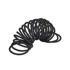 minihope Women's Hair Elastic Thick Tie, Black, 30 Count (Pack of 1), 4MM for Medium Hair.