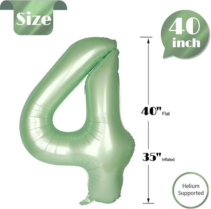Oliver Green Number 4 Balloon 40 Inch - Image 5