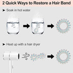 JessLab Spiral Hair Ties, 20 Pcs Traceless Phone Cord Hair Ties No Crease Spiral Bracelet Plastic Coil Ponytail Holders No-Damage Headband Hair Accessory for Girls Women Ladies Gift