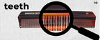 #10 Handmade Narrow Tooth Comb Tortoise Havana Acetate Fine Straight Thin Detangling Parting Grooming Teasing Hair Styling Hairdresser Barber Hairdressing Wet Dry Pocket Travel Women Men Kids