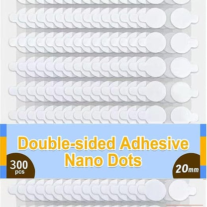 300Pcs Double Sided Adhesive Sticky Dots, Glue Clear Dots, Removable Mounting by LIZMSIE