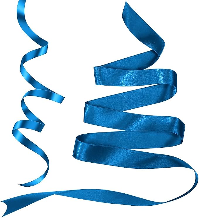 Royal Blue Ribbon for Gift Wrapping 3/8 in 25 Yards Satin Ribbon Navy Blue - Image 3