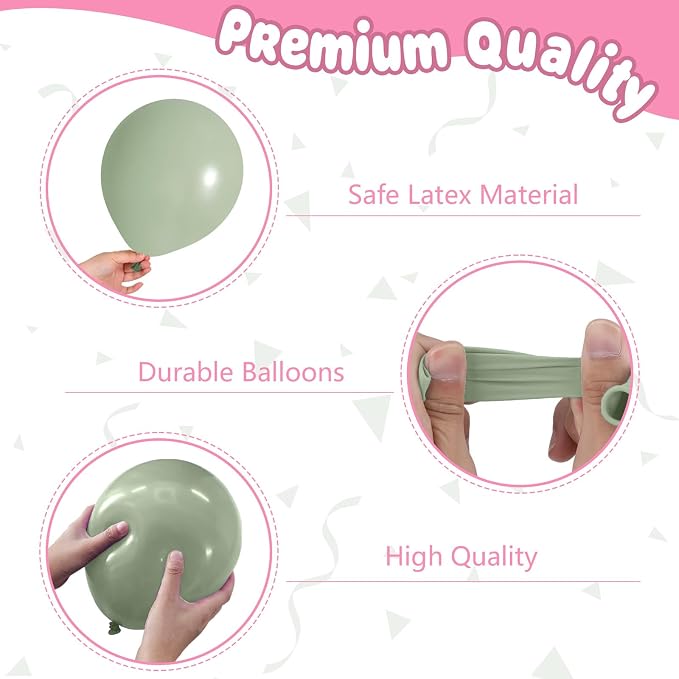 Pink and Green Goose Balloons for Baby Shower Decorations | 12-inch pastel pink - Image 3