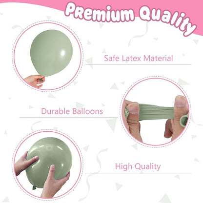 Pink and Green Goose Balloons for Baby Shower Decorations | 12-inch pastel pink - Image 3