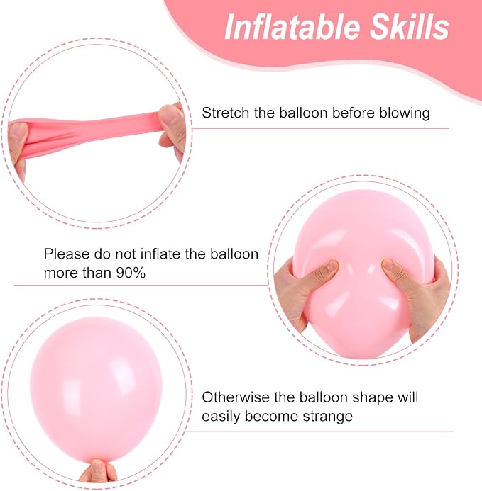 RUBFAC Pastel Balloons Different Sizes Rainbow Easter Balloon Arch 129pcs | - Image 3