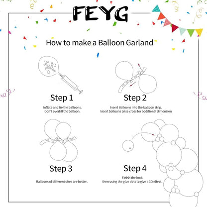 Blue Balloons Garland Arch Kit - Image 3