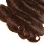 Brown Human Hair Bundles Chocolate Brown Body Wave Bundles Hair Extensions 30 32 34 Inch Grade 8A Brazilian Virgin Remy Hair 3 Bundles Double Weft Real Color 4 Hair Weave