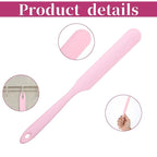 4 PCS Non-Stick Wax Spatulas Set, Silicone Wax Applicator Different Sizes Scrapers Reusable Silicone Stirring Stick For Home Salon Body Use (Pink)