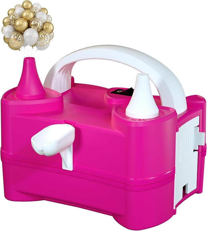 Electric Balloon Pump for Party Decorations – Portable Inflator, Auto Shutoff by Unknown