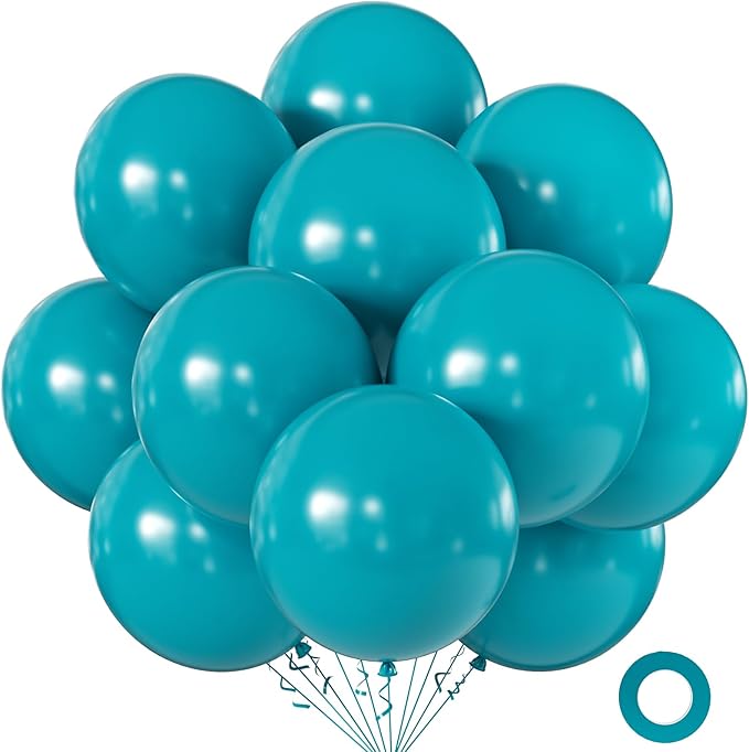 18 inch Peacock Blue Balloons by KALOR