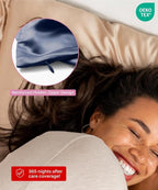 SUNDAYSILKS™ Premium Silk Pillow Cases | 100% Mulberry Silk Pillowcase with Zipper, All Sides Real 22 Momme Grade 6A Silk, Standard Queen, King Size [Navy Blue]