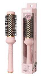 Magic Curling Round Brush (Wavy 1.3 Inch), Non-electronic, Self-Standing Round Quick Styling Brush, Great Blowout, Ceramic Coated/Ionic Thermal Barrel, Blowout Volume, Wave Styler