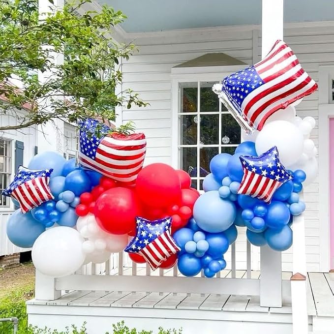 HILAVO Red Blue White Balloons - Image 3