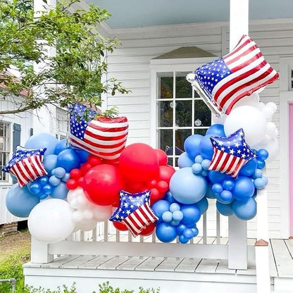 HILAVO Red Blue White Balloons - Image 3