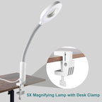 Winado 2 in 1 Professional Facial Steamer with 5X Magnification Lamp & Touch Screen, Esthetician Steamer Humidifier Face Spa Mist Steam for Home Beauty Salon, Personal Skin Care Deep Cleaning, White