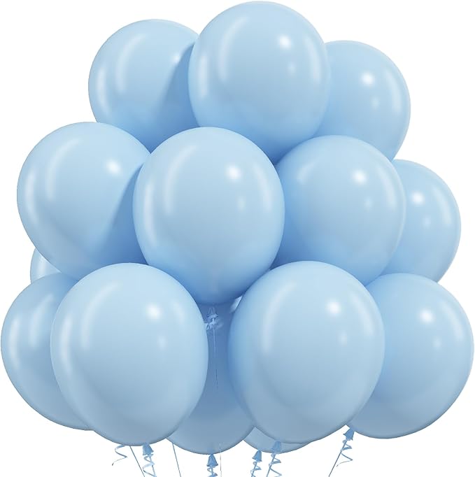 Pastel Blue Balloons by Togvu