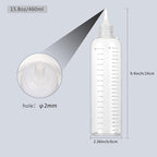Applicator Bottle for Hair, 16.9oz 2 Packs Color Bottle Applicator with Ratio Graduated Scale, Hair Dye with Clear Twist Top Cap