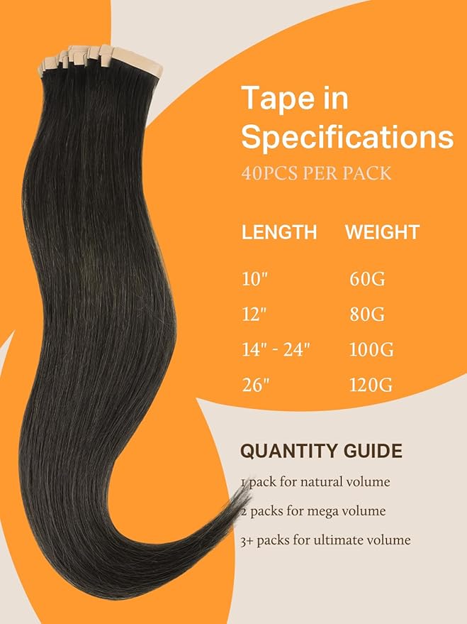DOORES Mocha Brown Real Human Hair Extensions, 40pcs 60g 10 Inch, Tape-in, Straight, Remy Hair, Skin Weft