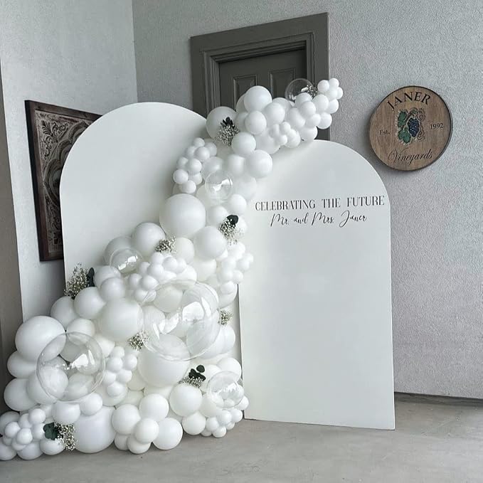 KBZVNAF White Balloons Latex Party Balloons - Image 3