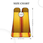 Beard Apron Hair Catcher, American Red Line Yellow Softball Shave Bib, Waterproof Non-Stick Shaving Bib, Trimming Grooming Tool for Dad Men Anniversary