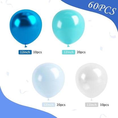 Teal Blue Clear Balloon - Image 2