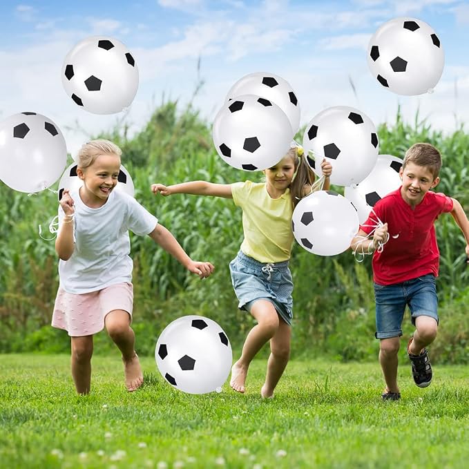 Ainiv 20 PCS Soccer Balloons, Football Theme Party Supplies Balloons | Football - Image 3