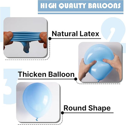 PartyWoo Pastel Rainbow Balloons 101pcs Latex Helium Balloons 12 Inch | Baby - Image 6