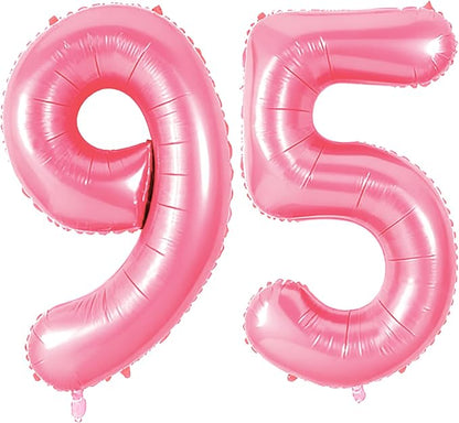 Number 95 Balloons for 95th Birthday Party Decorations, 0-100 Large No.95 by Joycard