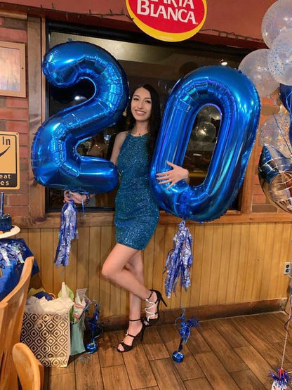 Navy Blue 50 Balloon - Image 8