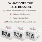 Bald Brothers Daily Bald Head Care with Apricot Seed Oil | Mattifying, vegan, no grease | Bald Boss everyday Face & Head Moisturizer | No Fragrance