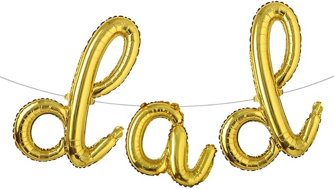 16 INCH DAD Multicolor optional Foil Letter Balloon 16" Happy Father's Day Best by RUIANSI
